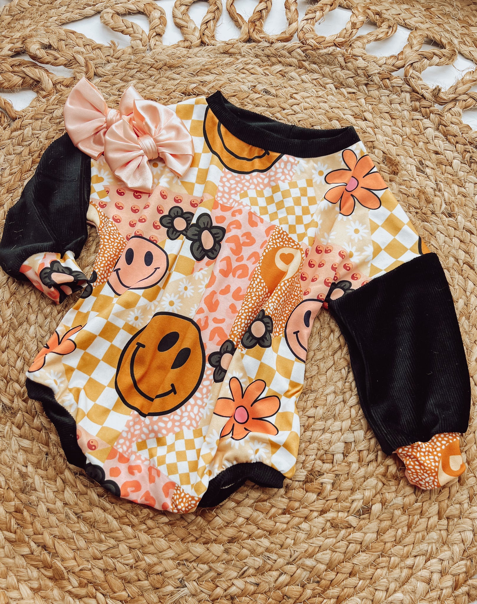 Groovy Quilt Sweater Romper